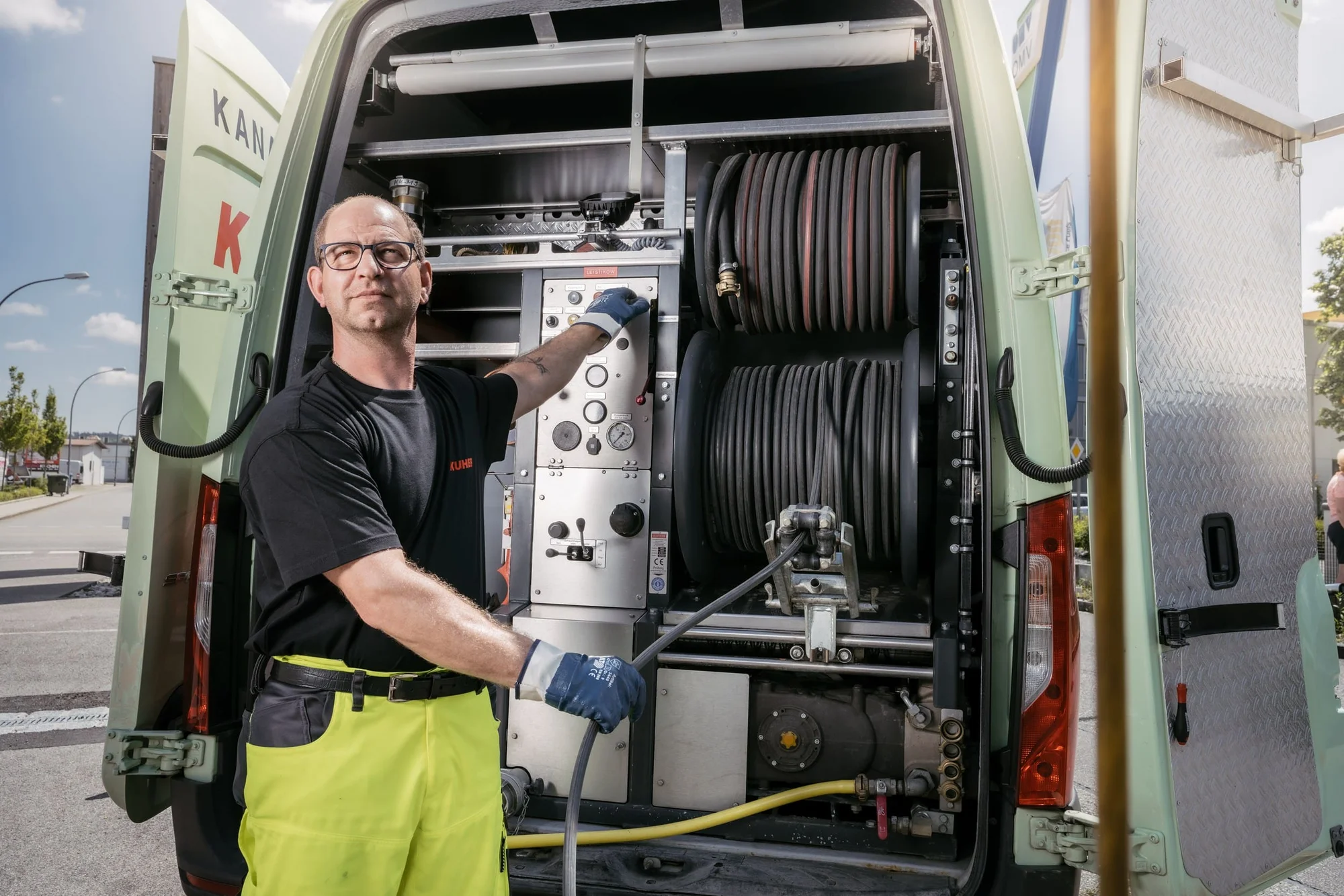 Saugbaggerarbeiten in Lahnstein